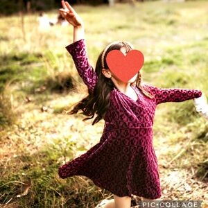 Cotton On Kids Maroon Textured Dress